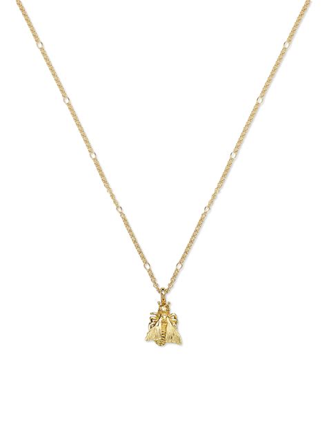 gold bee necklace gucci|gucci bee collection.